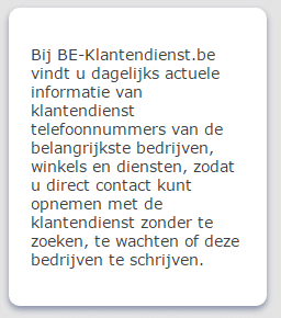 Be-klantendienst - telefoonnummer klantendienst vlaamse belastingdienst